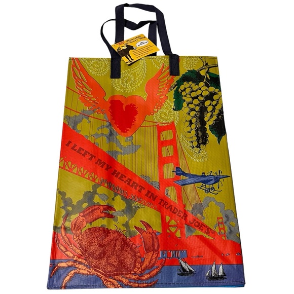 NWT Trader Joe’s Northern California Reusable Shopping Bag - Picture 1 of 5
